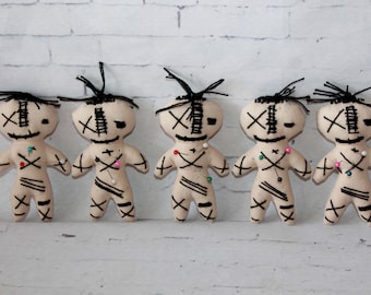 5 Voodoo Dolls For Gift 4,5 inches