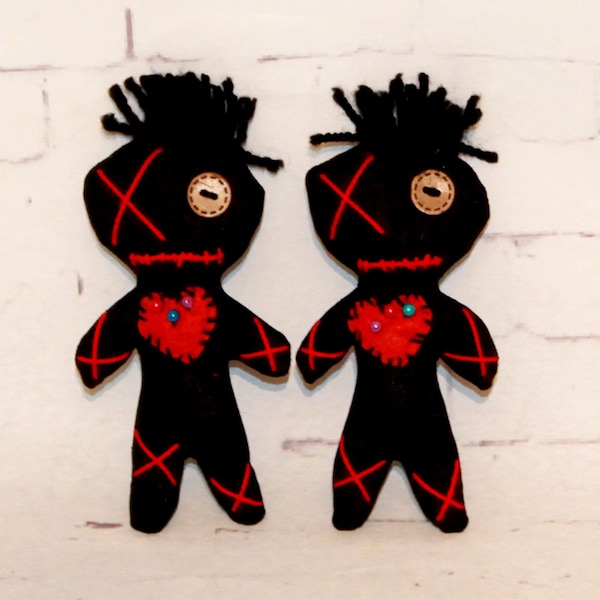 2 Voodoo Dolls for Magic Love Witchcraft Dolls