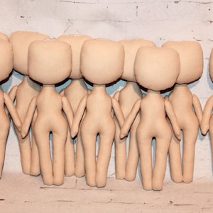 10 Blank Doll Body 7.5 inches Beige Doll