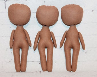 3 ensembles de corps de poupée pour la fabrication de poupées artisanales de 14,5 cm, fourniture de fabrication de poupées en chocolat léger de 5,5 pouces