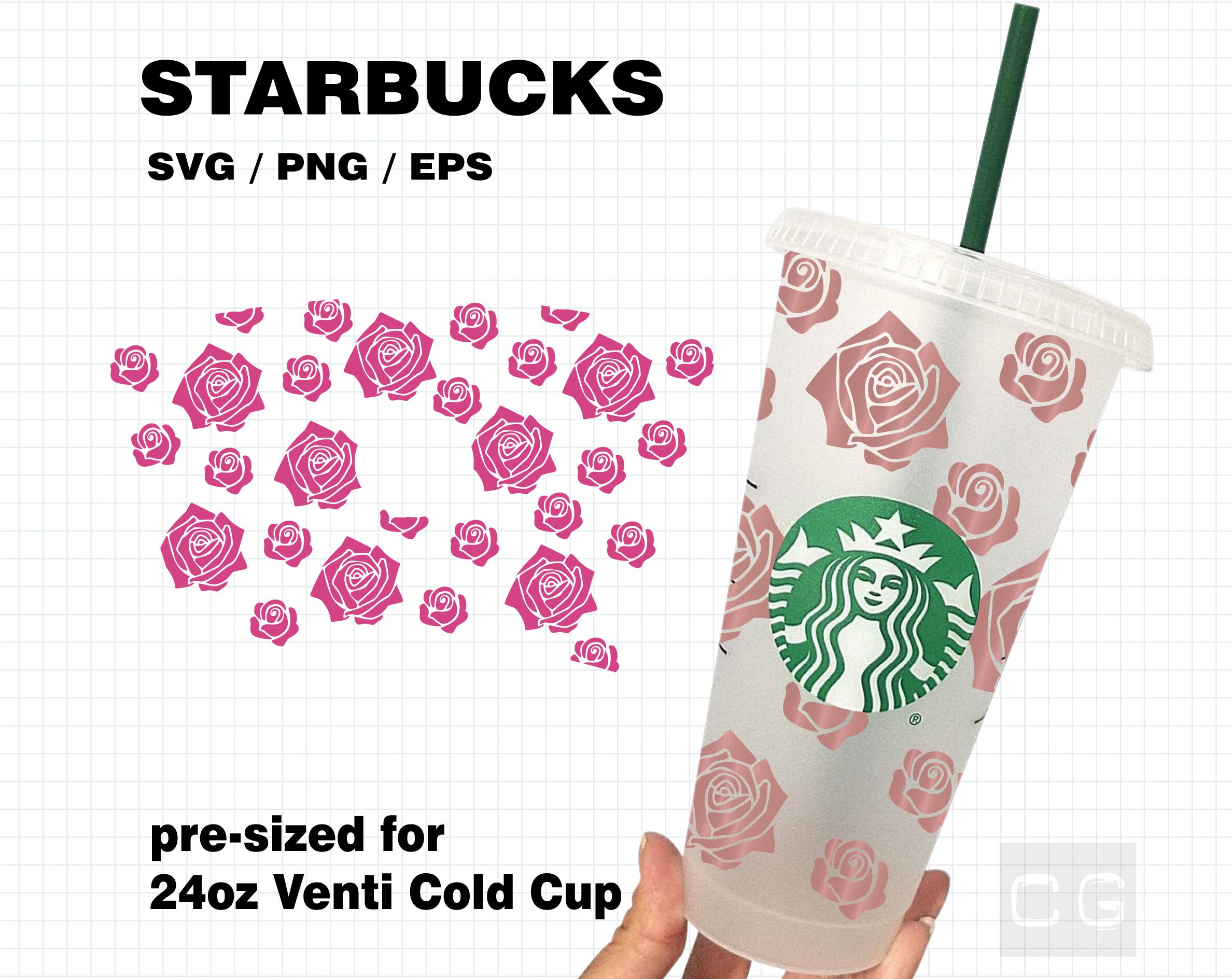 Free Free 160 Flower Starbucks Cup Svg SVG PNG EPS DXF File