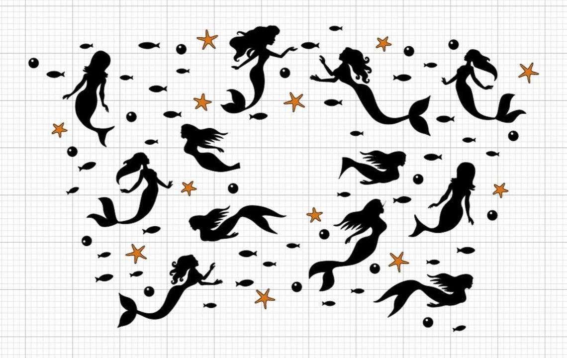 Free Free 145 Mermaid Cup Svg SVG PNG EPS DXF File