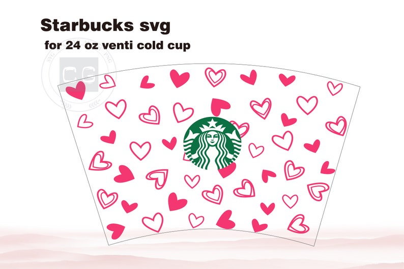 Download Graffiti hearts wrap svg for Starbucks cup venti cold cup ...