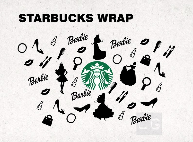 Download Cricut Barbie Starbucks Coffee Cup Cut File Silouette Barbie Wrap Svg For Starbucks Cup For 24oz Venti Cold Cup With Logo Cut Out Clip Art Art Collectibles Bookanyexpert Com