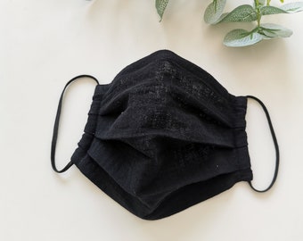 Kids One layer muslin face mask with nose wire easy breathe mask Organic cotton breathable gauze single layer mask Black Gray White Washable