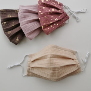 Single Layer Mask, Muslin One Layer Face Mask Breathable Summer Mask