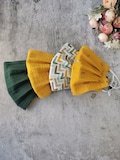 Muslin face mask, Emerald green, Mustard Yellow Face Mask with nose wire, Solid color mask,  Breathable mask Neutral face mask filter pocket