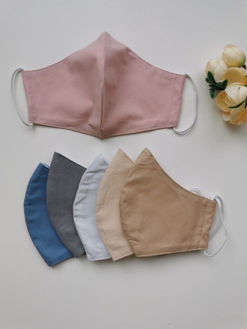 Pastel Color Face Mask Solid Vintage Color Face Mask Double Etsy