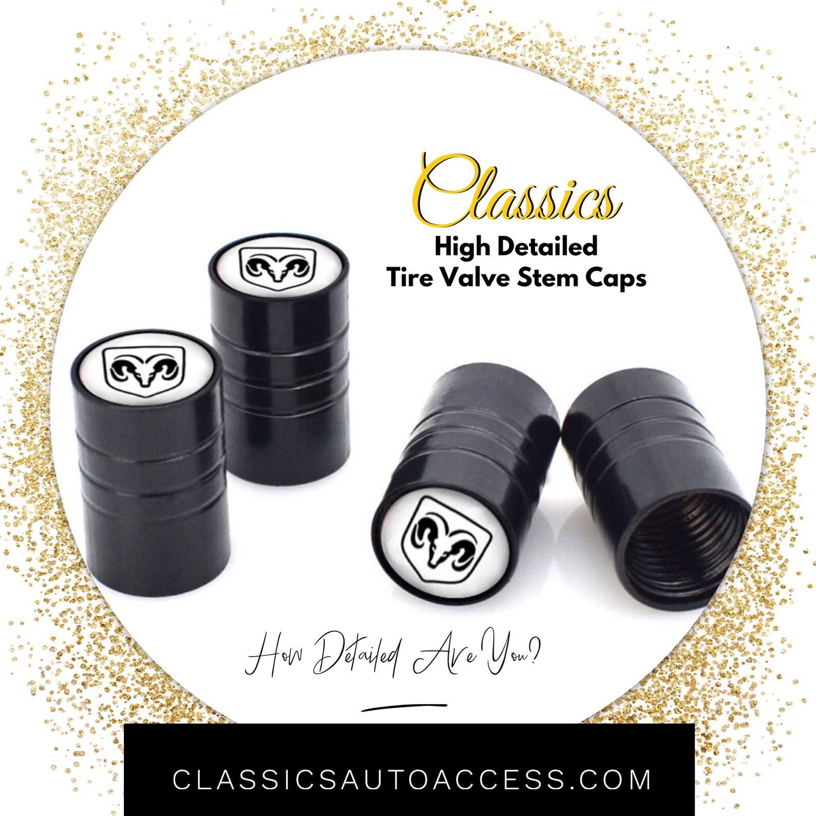 Classics Tire Valve Stem Caps Dodge Ram Edition 0062 Etsy