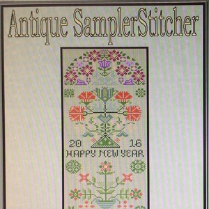 Antique style samplers to embroider in cross stitch and blackwork