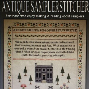Antique style samplers to embroider in cross stitch and blackwork