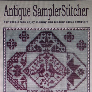Antique style samplers to embroider in cross stitch and blackwork