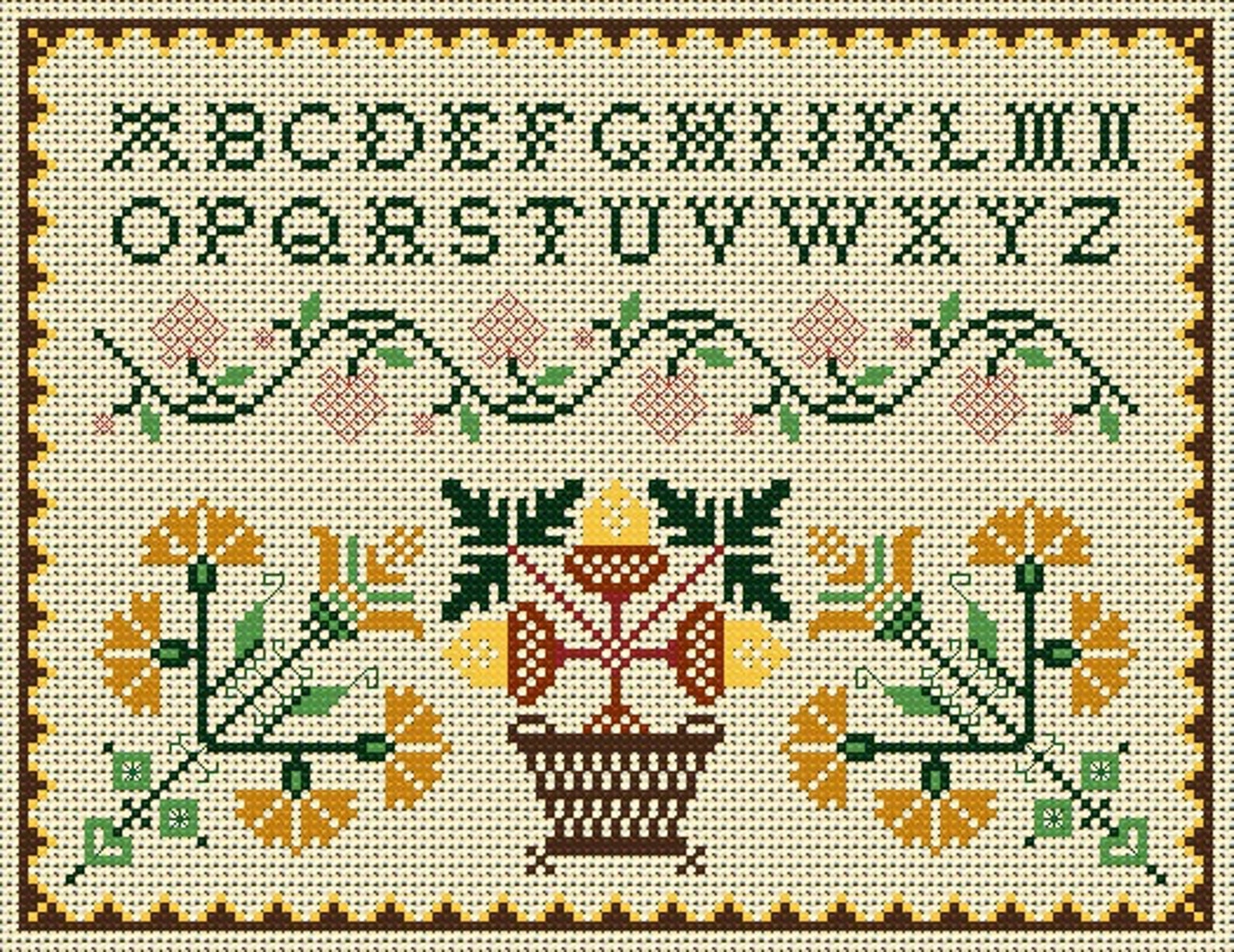 Antique Style Samplers to Embroider in Cross Stitch and Blackwork - Etsy