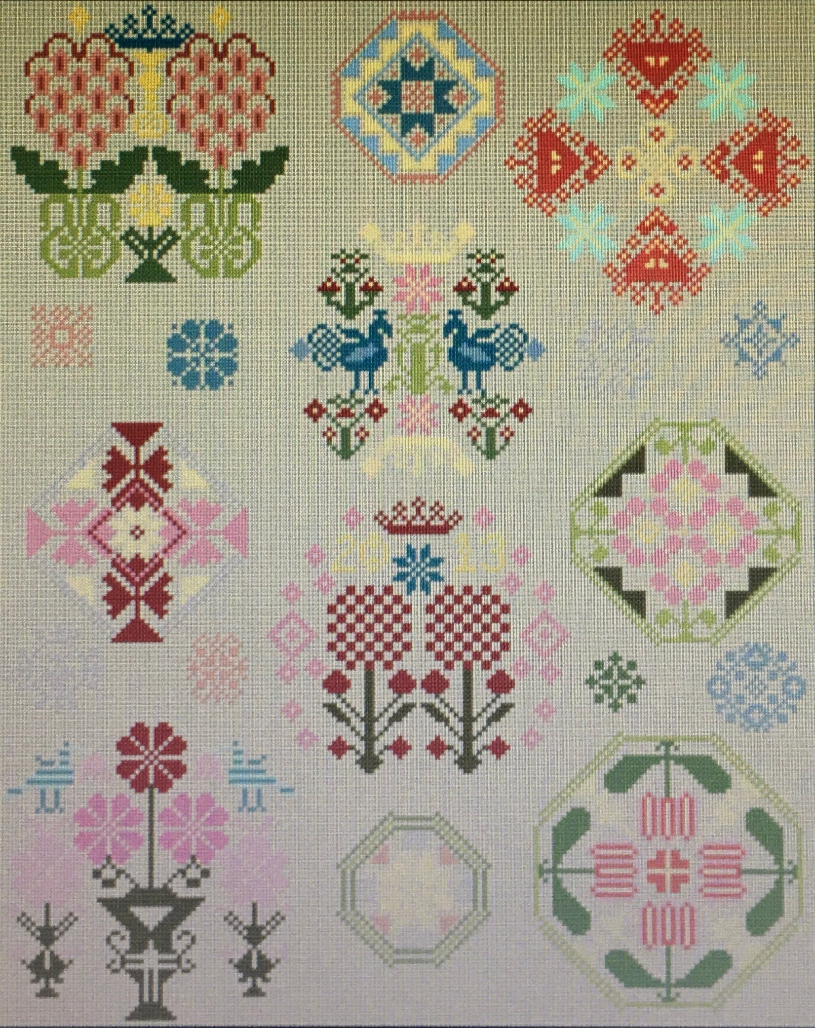 Antique Style Samplers to Embroider in Cross Stitch and Blackwork - Etsy
