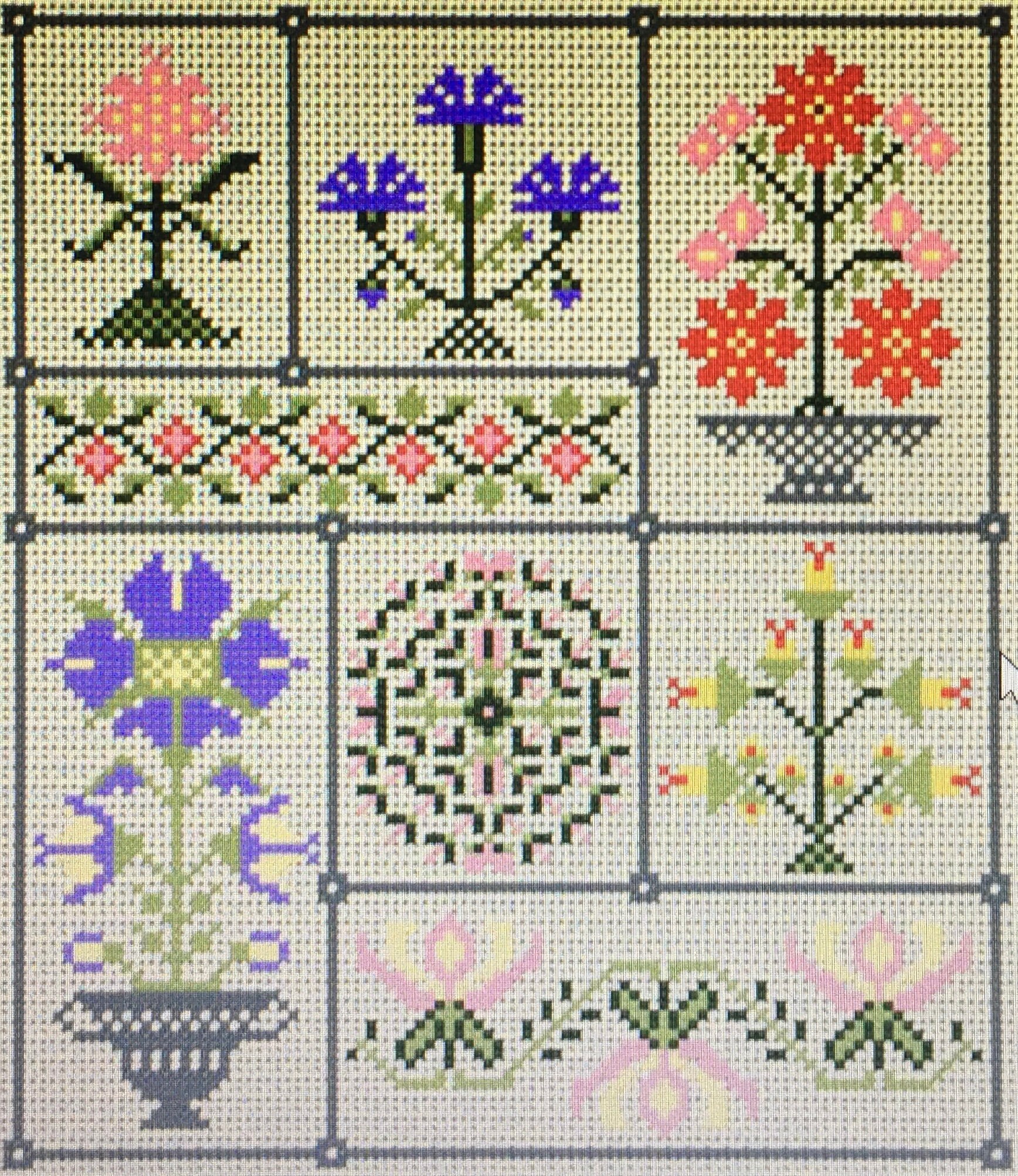 Antique Style Samplers to Embroider in Cross Stitch and Blackwork - Etsy