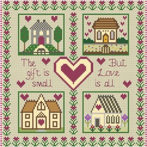 Cross Stitch Sampler pattern,chart