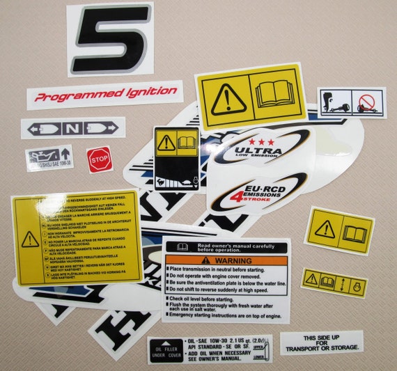 Kit D’autocollants Pour Moteur Hors-bord Honda 150 Ch 4 Temps – OraInkJet