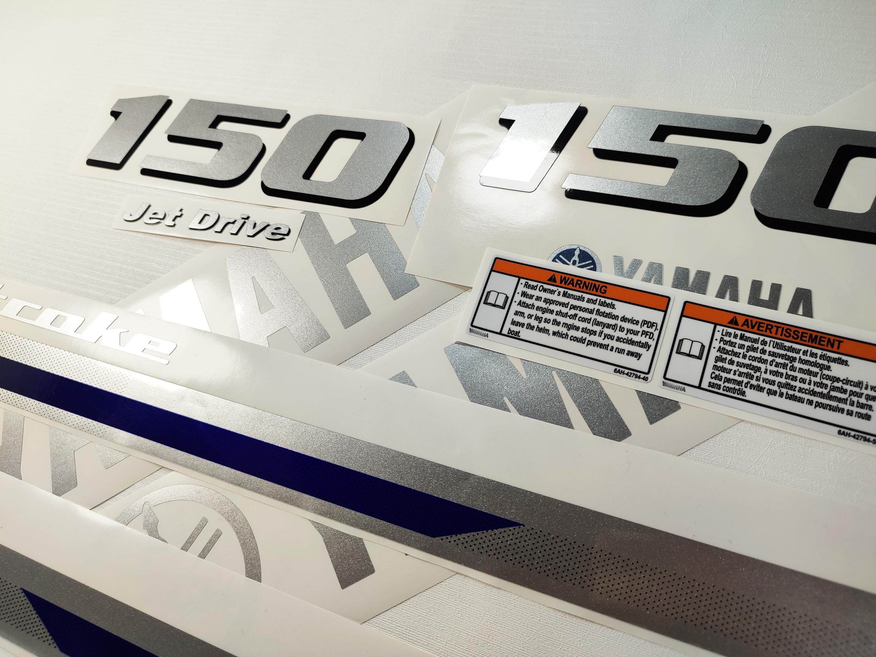 oto De Agua For YAAHA 150 Two Stroke Outboard, Vinyl Decal Set Fro