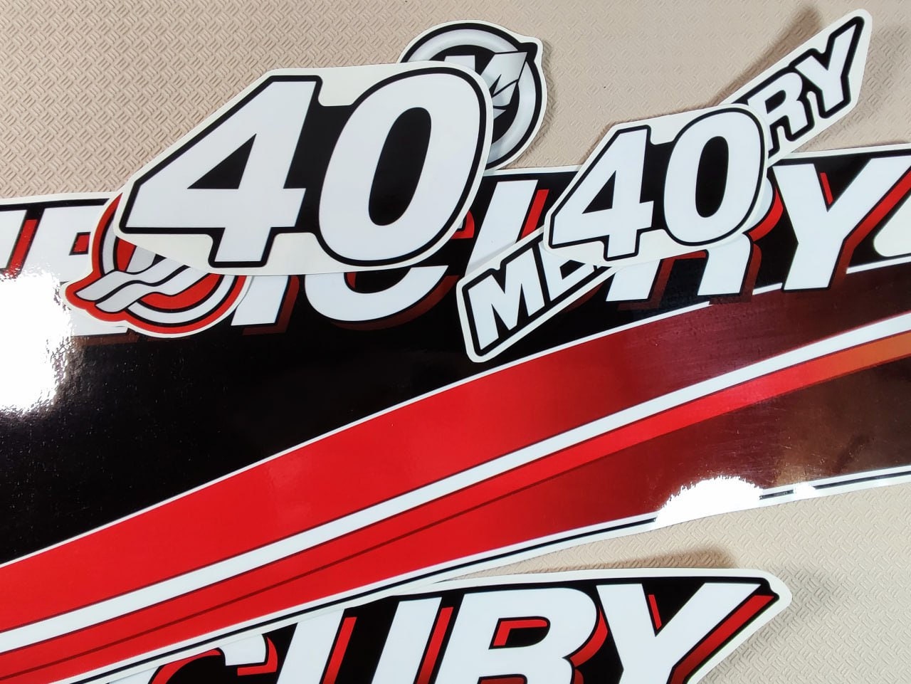 Mercury 225 Decals Mercury 75 Four Stroke 1999-2004 Outboard Decal Sticker Set Mercury Outboard Decals