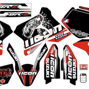 Graphic kit for Suzuki DRZ 400 SM drz400SM DR-Z Sticker set for 2007-2022 stickers kit for tunning decor motorbike motorcycle