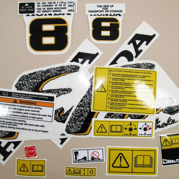 Honda Outboard Decals - Etsy