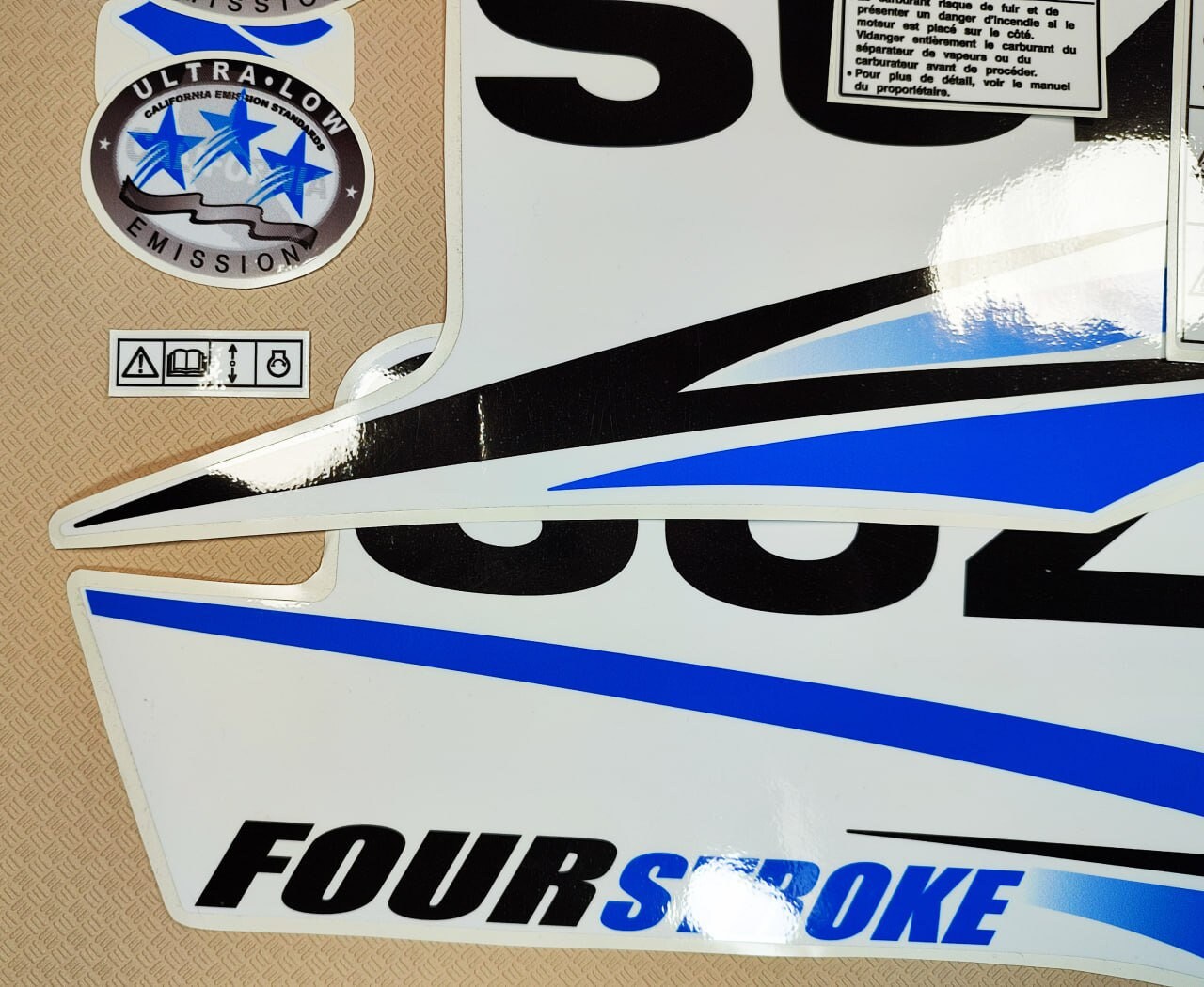 For SUZUKI DF 115 Four Stroke Outboard, Vinyl Decal Set From