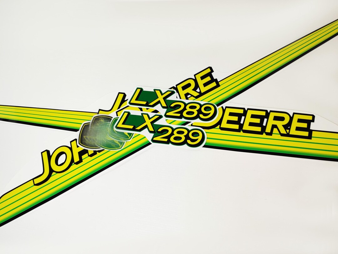 Replacement Vinyl Decal Set for LX289 Lawn Tractor Hood LX 289, Sticker ...