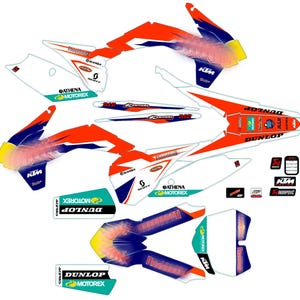 Graphic vinyl decal set for KTM Without headlights vinyl kit for motorbike Ktm Sx Sxf XC XCF 125 250 300 350 450 Decal set 2013 - 2015