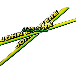 Replacement Vinyl Decal Set For John Deere 325 Lawn Tractor Hood, stickers kit Handmade