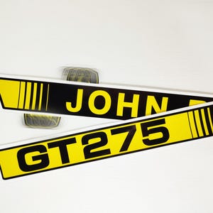 Replacement Vinyl Decal Set For John Deere GT 275 Lawn Tractor Hood, sticker kit handmade