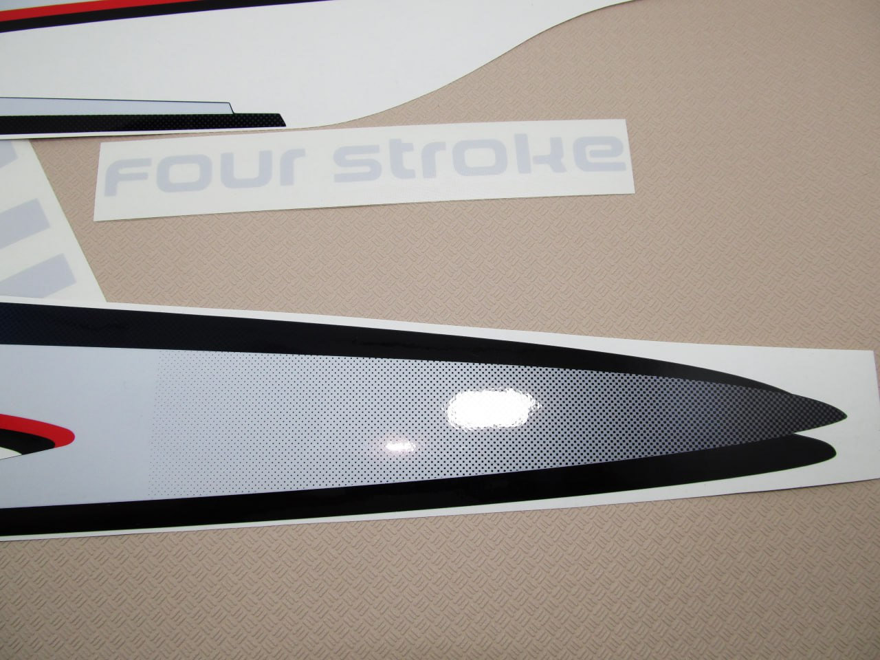 Boat-Moto Silver Vinyl Decal Set For Yamaha F250 Four Stroke – Lettering Sticker Kit – YF250CS