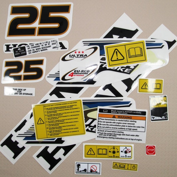 Honda Outboard Decals - Etsy