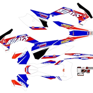 Graphic vinyl decal set for KTM With headlights Stickers kit for KTM Exc Exc-F Xc-W Xcf-W 125 250 350 450 Decal set 2014 - 2016 motorbike