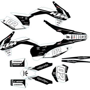 Graphic vinyl decal set for KTM Without headlights vinyl kit for motorbike Ktm Sx Sxf XC XCF 125 250 300 350 450 Decal set 2013 - 2015