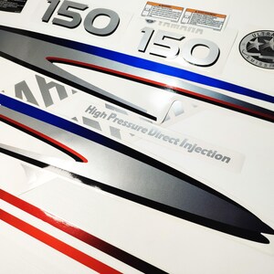 East-Power-Marine Yamaha 150hp 4-Stroke Outboard Decals – Reproduction Cowling Sticker Set