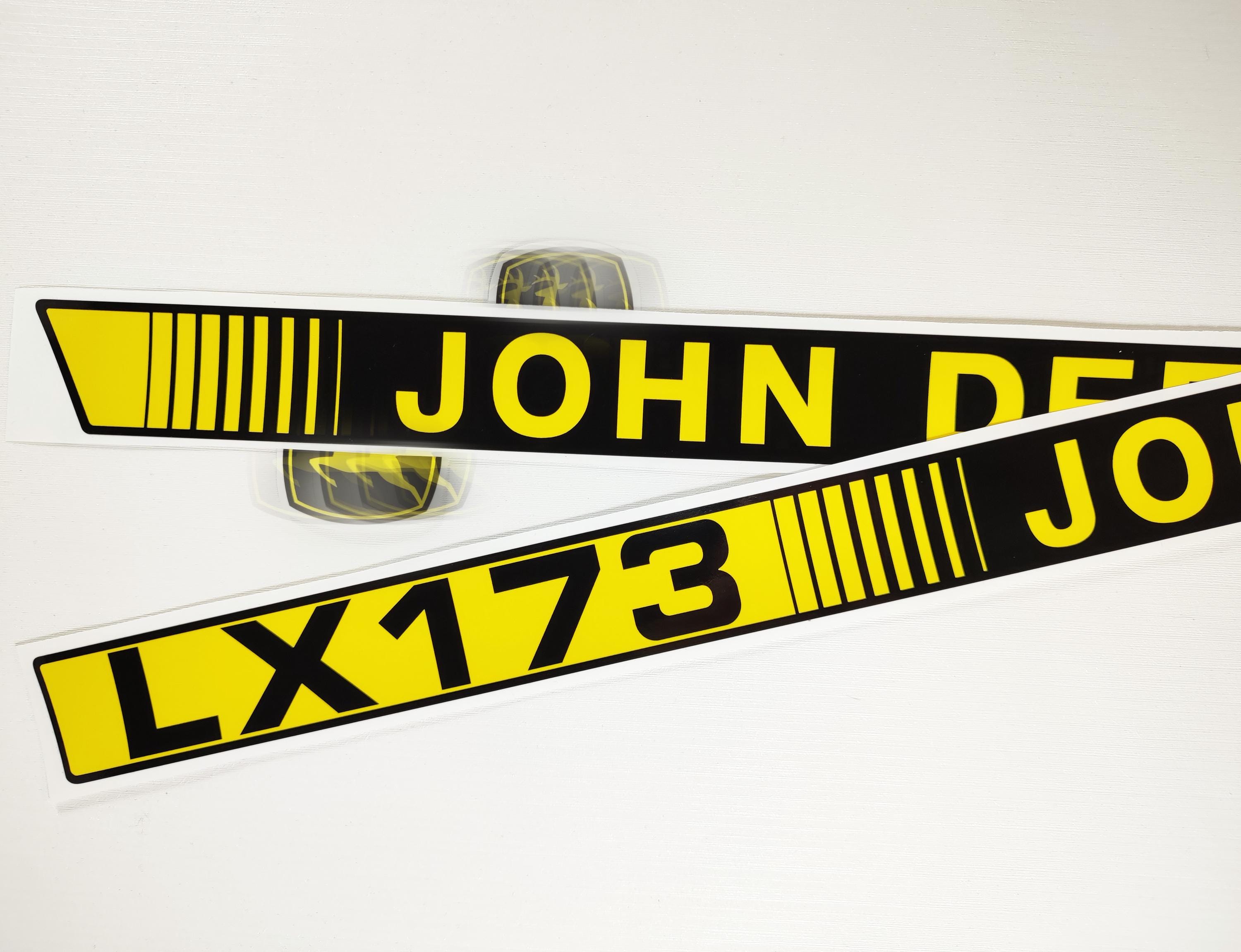 Replacement Vinyl Decal Set For John Deere LX 173 Lawn Tractor Hood, sticker kit handmade