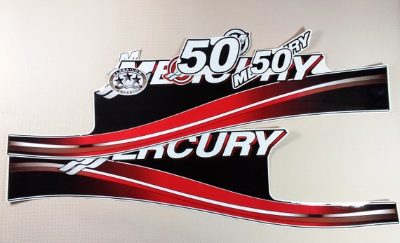 Kit Décalcomanies Rose Pour Moteur Hors-bord Mercury 90 4 Temps - AMR Racing