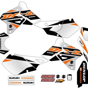 Graphic kit for Suzuki DRZ 400 SM drz400SM DR-Z Sticker set for 2007-2022 stickers kit for tunning decor motorbike motorcycle