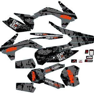 Graphic vinyl decal set for KTM Without headlights vinyl kit for motorbike Ktm Sx Sxf XC XCF 125 250 300 350 450 Decal set 2013 - 2015