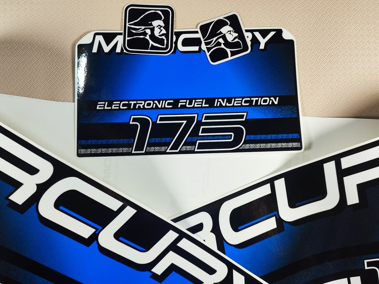 Kit Adesivi Motore Marino Fuoribordo Mercury 175 Cv - Four Stroke B - Foto 7