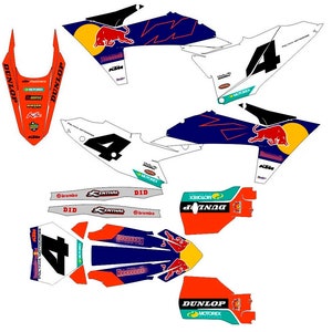 Graphic vinyl handmade kit for KTM Tm Sx SXF EX 125 150 250 350 450 2023+ Stickers kit for tunning decor motorbike motorcycle