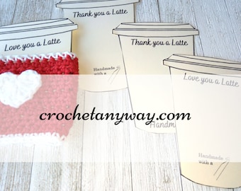 Product Holders/display inserts for Handmade Coffee Cup Cozies