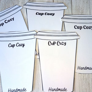 Soportes de productos/insertos de exhibición para fundas para tazas de café hechas a mano