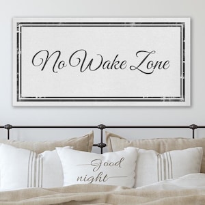 No Wake Zone Sign, Rustic Sign, Farmhouse Sign, Lakehouse Sign, Lake House Gift, Lake House Wall Art, Above Bed Sign, Master Bedroom Sign