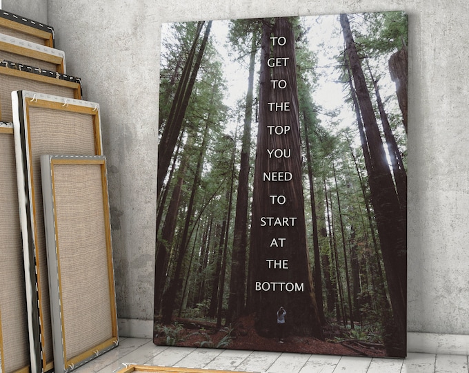 Motivational Wall Art Mindfulness Gift Canvas Print Motivational Signs To Get To The Top  Inspirational Wall Art For Living room Home Decor