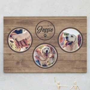 Custom Dog Memorial Canvas, Dog Sympathy Gifts, Pet Portrait, Dog Remembrance Gifts, Gifts for Pet Loss, Loss of Dog Gift, Dog Memorial Idea