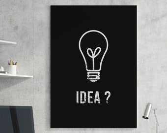 Stampa artistica da parete su tela motivazionale divertente, decorazione per la casa, ufficio creativo, regalo di compleanno