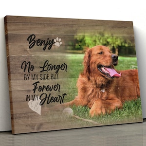Dog Memorial Canvas Gift, Custom Dog Portrait, Dog Remembrance Gift, Dog Loss Gift, Pet Memorial Gifts, Pet Portrait