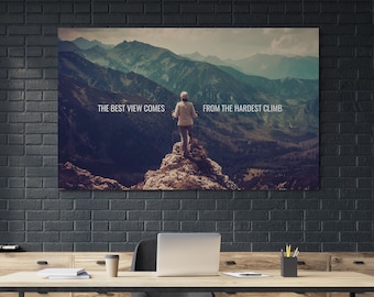 Motivation Canvas Art, Entrepreneur Gift, Motivational Quotes, Quote, Mental Health Art, Canvas Wall art, Office, Home Decor, Inspirational
