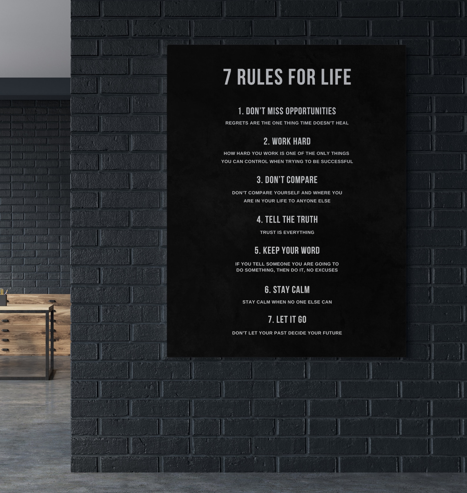 MOTIVATIONAL CANVAS ART - Inspirational Canvas Wall Art Home Office ...